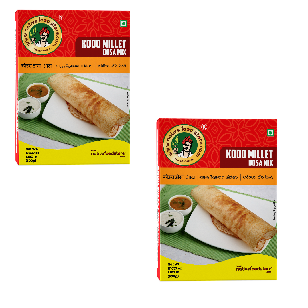 Kodo Millet Dosa Mix2pcs (500gms x 2) Kodo Millet for Weight Loss
