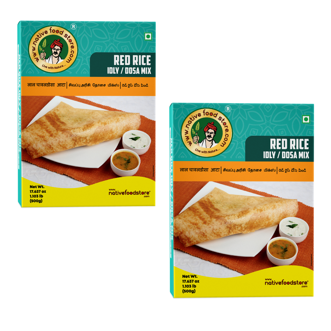 Red Rice Idly Dosa Mix -2pcs (500gms x 2)