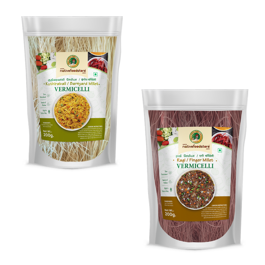 Millet Vermicelli Combo-Barnyard/Ragi(Sanwa/Jhangora