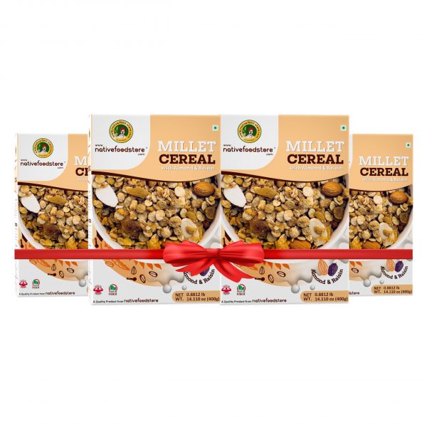 almond millet muesli - pack of 4